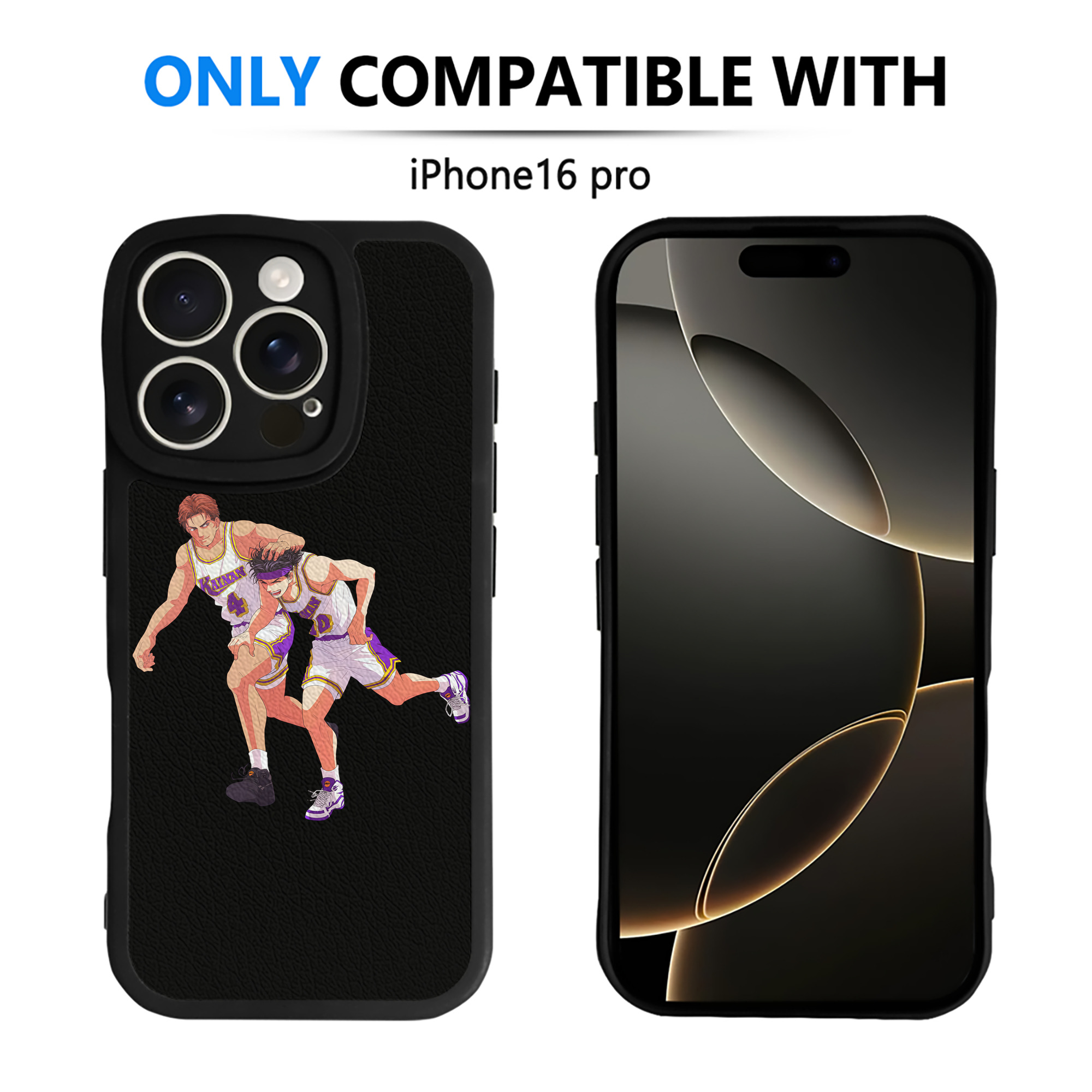 （画像用） SLAM DUNK／スラムダンク 【iPhone 16シリーズ対応】シリコンスマホケース（レザー調） 材質：シリコン